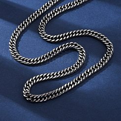 6MM 201 Stainless Steel Cuban Link Chain Necklaces&nbsp;NJEW-Q013-14B