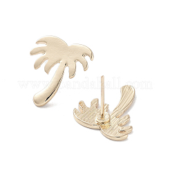 Coconut Tree Alloy Studs Earrings for Women&nbsp;EJEW-H309-07KCG