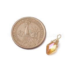 Copper Wired Glass Pendants&nbsp;PALLOY-JF02621-02