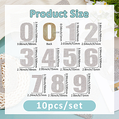 Number 0~9 Hotfix Rhinestone&nbsp;AJEW-FH0006-34