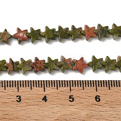Natural Unakite Beads Strands&nbsp;G-F817-A11-01