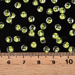 6/0 Inside Colours Transparent Glass Seed Beads&nbsp;SEED-T007-07C