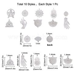 201 Stainless Steel Pendants&nbsp;STAS-SC0001-80P