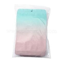 60Pcs 5 Styles Rectangle Glitter Holographic PVC Resealable Packaging Bags&nbsp;ABAG-FS0001-14B