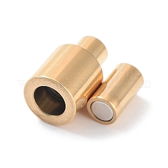 304 Stainless Steel Magnetic Clasps with Glue-in Ends&nbsp;STAS-H187-03G