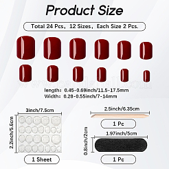 ABS Plastic Pure Color Press On False Nails&nbsp;MRMJ-WH20004-31B