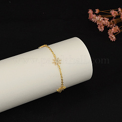 Elegant Brass Teardrop Link Bracelets&nbsp;DG0547-1