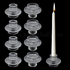 8Pcs Glass Candle Holder&nbsp;AJEW-GL0003-37