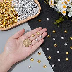 800Pcs 2 Colors Half Round ABS Plastic Nail Art Cabochons&nbsp;MRMJ-PH0002-99