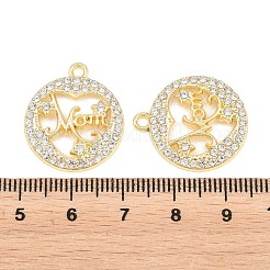 Alloy with Crystal Rhinestone Pendants&nbsp;FIND-C095-07G