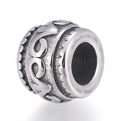 Retro 316 Surgical Steel European Beads&nbsp;STAS-L238-059AS