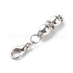 Non-magnetic Synthetic Hematite Beaded Pendant Decorations&nbsp;HJEW-JM00761