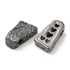 Textured Brass Beads&nbsp;KK-H455-05B