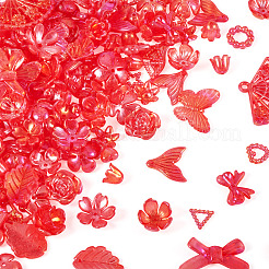 182Pcs 100G Transparent Acrylic Beads&nbsp;OACR-TA0003-66D