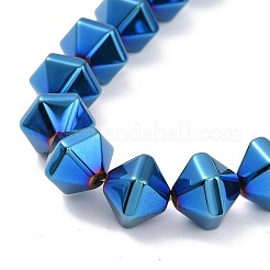 Electroplated Non-magnetic Synthetic Hematite Beads Strands&nbsp;G-G862-01D