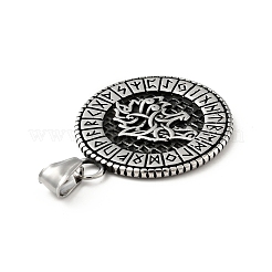 304 Stainless Steel Pendants&nbsp;STAS-P309-09AS
