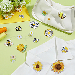 60Pcs 15 Styles Computerized Embroidery Cloth Iron on/Sew on Patches&nbsp;DIY-PH0034-96