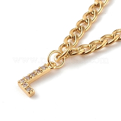 Cross & Mixed Letters Pendant Necklace Sets&nbsp;NJEW-JN03505
