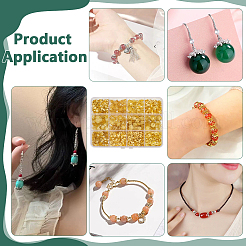 1350Pcs 12 Styles Alloy & Iron Bead Caps&nbsp;FIND-PH0027-24