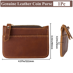 Rectangle Leather Credit Card Wallets for Women Men&nbsp;AJEW-WH20007-09B