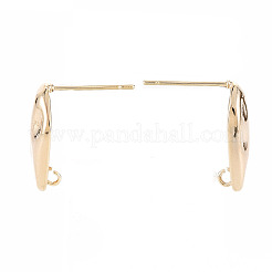 Brass Earring Findings&nbsp;KK-S356-441-NF