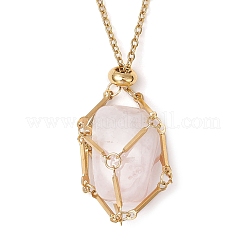 304 Stainless Steel Macrame Pouch Empty Stone Holder Necklace Making&nbsp;NJEW-JN05236-01