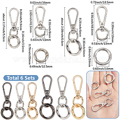 DIY Keychain Clasp Findings Kits&nbsp;DIY-SP0003-46