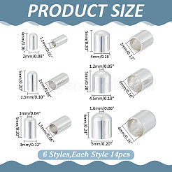 Brass Cord Ends&nbsp;KK-ME0001-88S