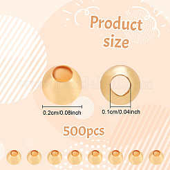 500Pcs Rack Plating Brass Beads&nbsp;KK-AN0001-07