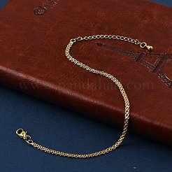 Brass Rope Chain Bracelets for Women&nbsp;BJEW-G735-08G