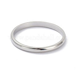 Non-Tarnish 2mm Polished Plain Dome Finger Ring for Girl Women&nbsp;LS-RJEW-C012-05D-P