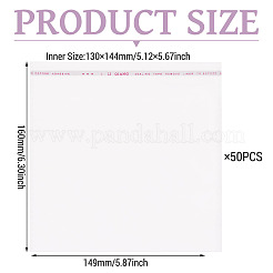 50Pcs Rectangle OPP Cellophane Bags&nbsp;OPC-TADJ0001-08A
