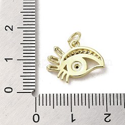 Brass Micro Pave Cubic Zirconia Pendants&nbsp;KK-E092-11G-03