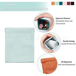 6Pcs 6 Colors PU Leather Earphone Pouches&nbsp;ABAG-NB0001-73A