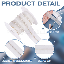 5 Yards Crystal Rhinestone Gauze Lace Trim&nbsp;OCOR-MA0001-54B