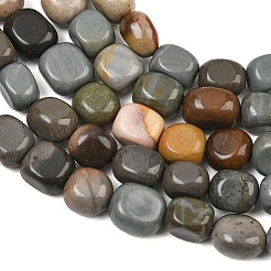 Natural Picasso Stone/Polychrome Jasper Beads Strands&nbsp;GG-CBA787B-A30