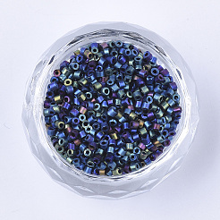 Electroplate Glass Cylinder Beads&nbsp;SEED-Q036-01A-K01