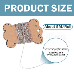 5M Brass Cable Chains&nbsp;CHC-TADJ0001-06P