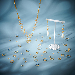 100Pcs 5 Styles Brass Open Jump Rings for Chainmaille Weaves&nbsp;KK-PH0006-21