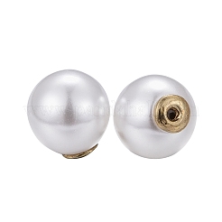 90Pcs 5 Size High Luster Eco-Friendly Plastic Imitation Pearl Ear Nuts&nbsp;OACR-LS0001-01