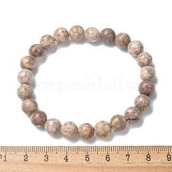 Natural Maifanite/Maifan Stone Bead Stretch Bracelets&nbsp;BJEW-K212-B-044