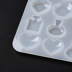 Perfume Bottle/Heart Cabochon DIY Silicone Molds&nbsp;DIY-F139-02