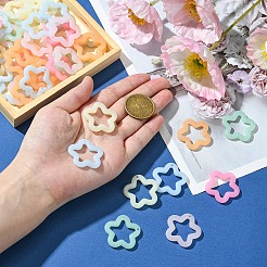 60Pcs 6 Colors Imitation Jelly Acrylic Pendants&nbsp;FIND-YW0005-34