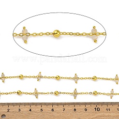 Handmade Faceted Natural Labradorite Beaded Chains&nbsp;CHC-L050-02G-03