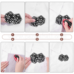 23Pcs Playing Card Theme Cloth Embroidery Applqiues&nbsp;PATC-WR0001-33