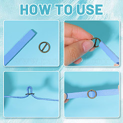200Pcs 8 Colors Flat Round Alloy Buckle Clasps&nbsp;FIND-GL0001-99