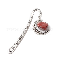 Mixed Natural Gemstone Moon Bookmarks&nbsp;AJEW-JK00211