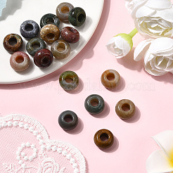 20Pcs Natural Indian Agate European Beads&nbsp;G-PA0001-29