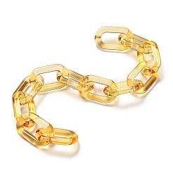 Handmade Transparent Acrylic Cable Chains&nbsp;AJEW-JB00704-05
