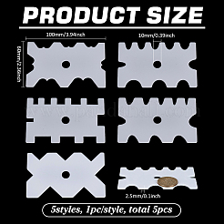5Pcs Clay Acrylic Edge Template Set&nbsp;FIND-FG0004-79